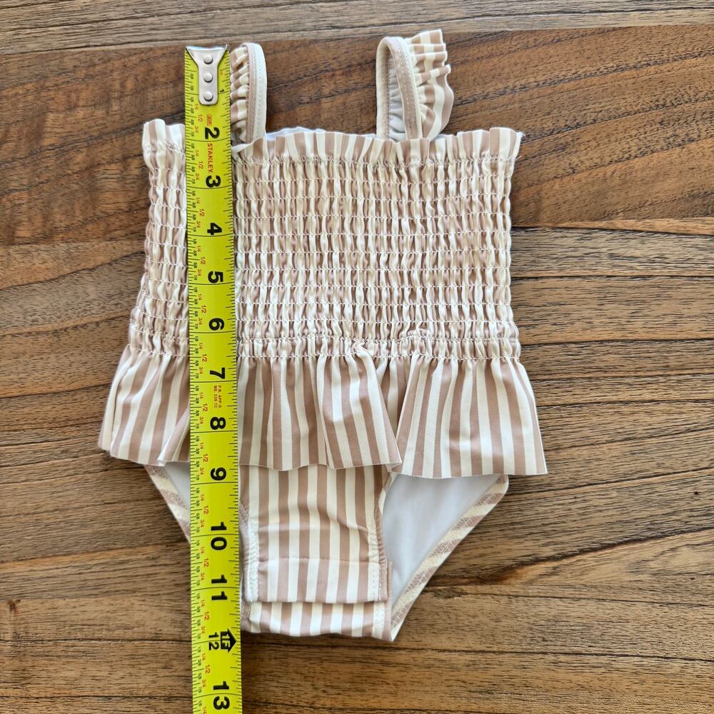 Quincy Mae Smocked One-Piece Swimsuit - Size 3-6m - Picture 4 of 4